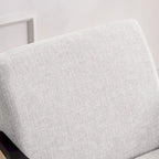 Mid Century 27.7 Upholstered Arm Chair with Solid Wood Frame and Ottoman