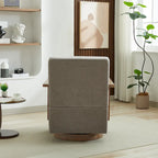 30.31 Linen Blend Upholstered Swivel Accent Chair