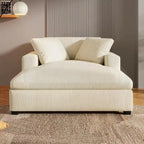 Beige 53.5 Chaise Lounge Chair