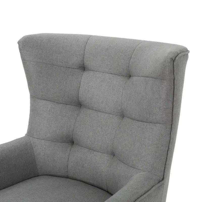 Grey 32.5 High Back Wingback Chair