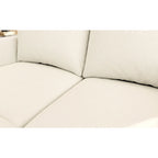 White 123 U-Shaped Modular 4 Seater Sofa with Storage Ottomans, Easy Assembly and Transport
