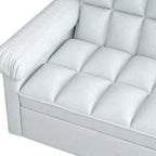 56 Foam 2-Seater Sofa Bed with Pull-Out Sleeper and Adjustable Backrest