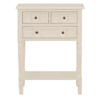 23.7 Classic Console Table with Three Storage Drawers and Bottom Shelf