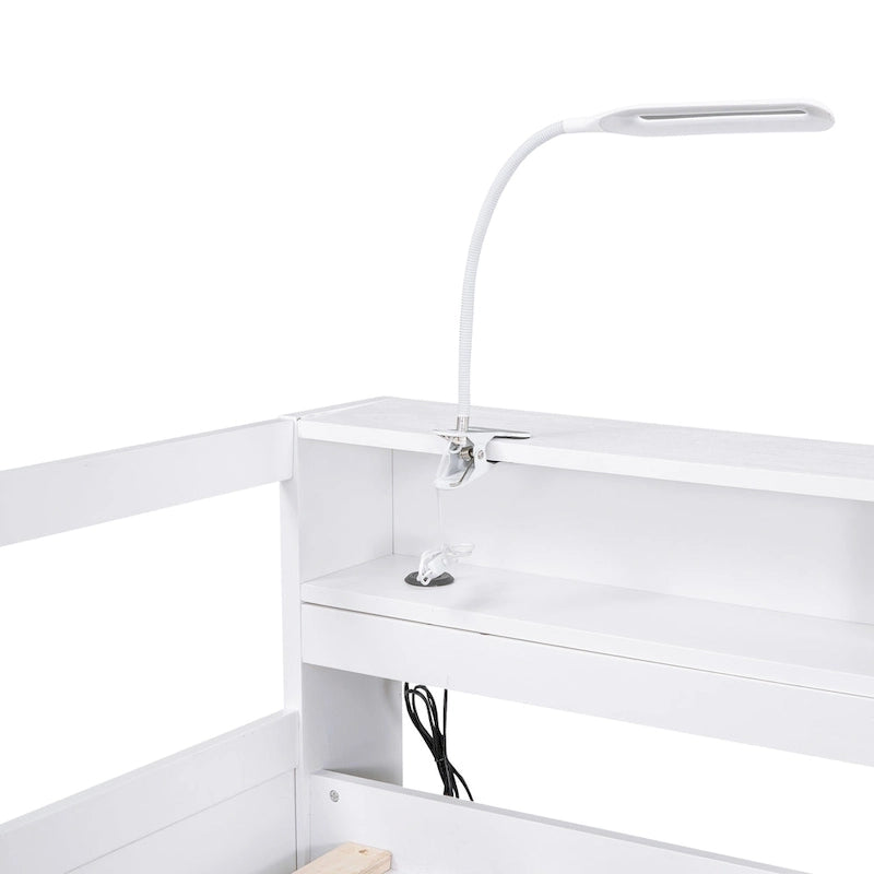 Twin XL Daybed with Trundles, Shelves & USB