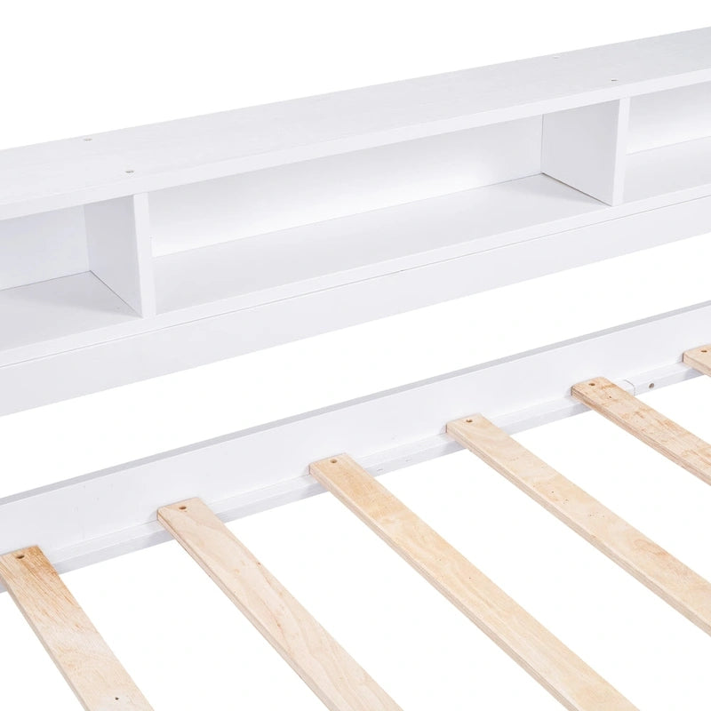 Twin XL Daybed with Trundles, Shelves & USB