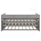 Twin XL Daybed with Trundles, Shelves & USB