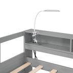 Twin XL Daybed with Trundles, Shelves & USB