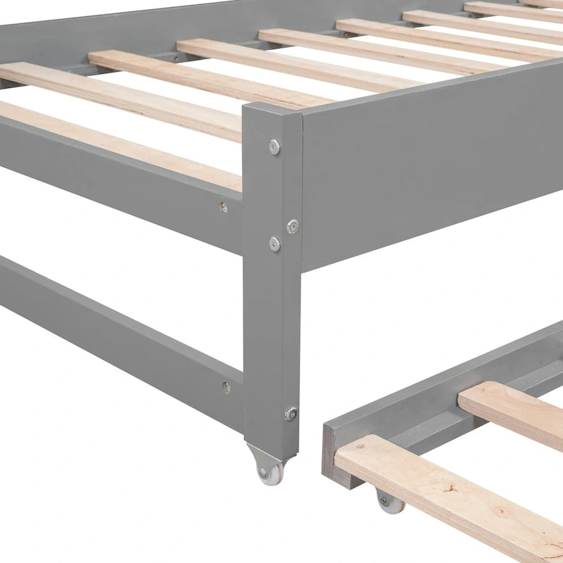 Twin XL Daybed with Trundles, Shelves & USB