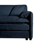 64 Oversized Chenille 2-Seater Sofa with DIY Combo & Storage Pockets