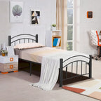 Costway Twin/Full/Queen Size Metal Bed Frame Platform Mattress