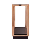 SEI Furniture Luna Modern Champagne Metal Console Table