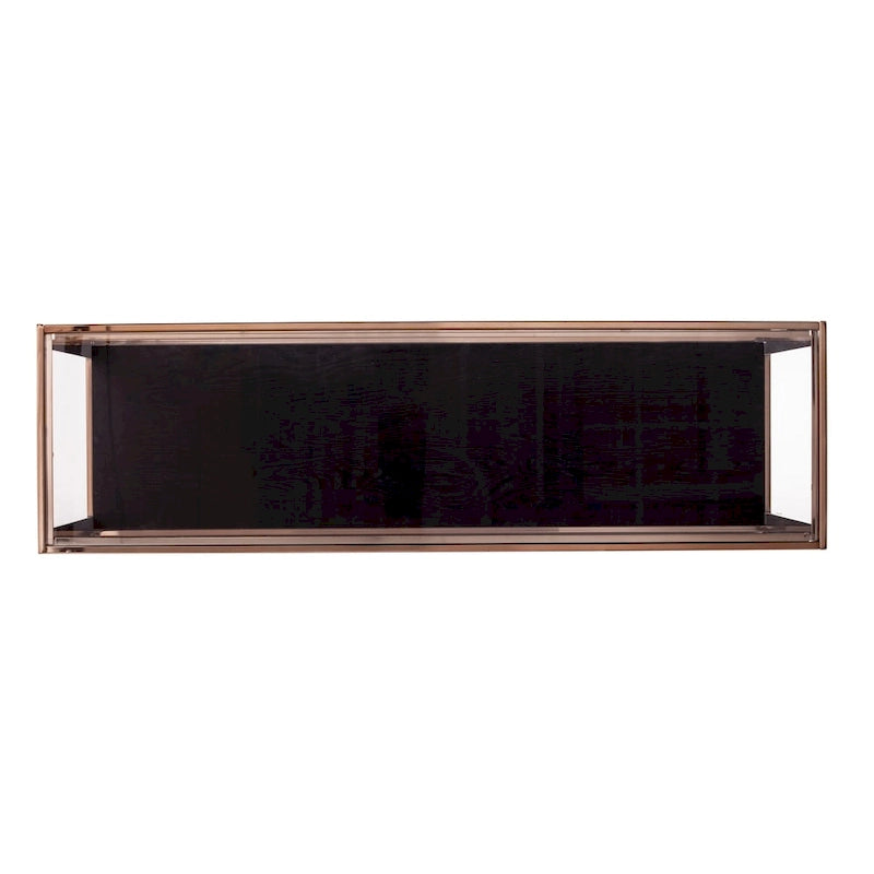 SEI Furniture Luna Modern Champagne Metal Console Table