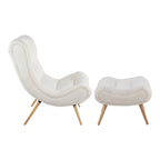 Carson Carrington Grega Chair with Ottoman