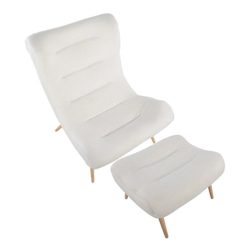 Carson Carrington Grega Chair with Ottoman