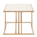 Maddison Champagne Gold Finish Coffee Table or Table Set with Mirrored Top by iNSPIRE Q Bold