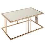 Maddison Champagne Gold Finish Coffee Table or Table Set with Mirrored Top by iNSPIRE Q Bold