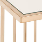 Maddison Champagne Gold Finish Coffee Table or Table Set with Mirrored Top by iNSPIRE Q Bold