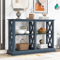3-tier Narrow Console Table with X detailing