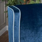 Eddison Traditional Two Toned Velvet Club Chair by Christopher Knight Home