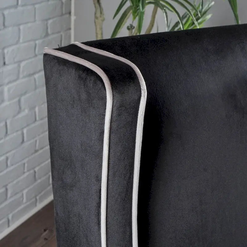 Eddison Traditional Two Toned Velvet Club Chair by Christopher Knight Home