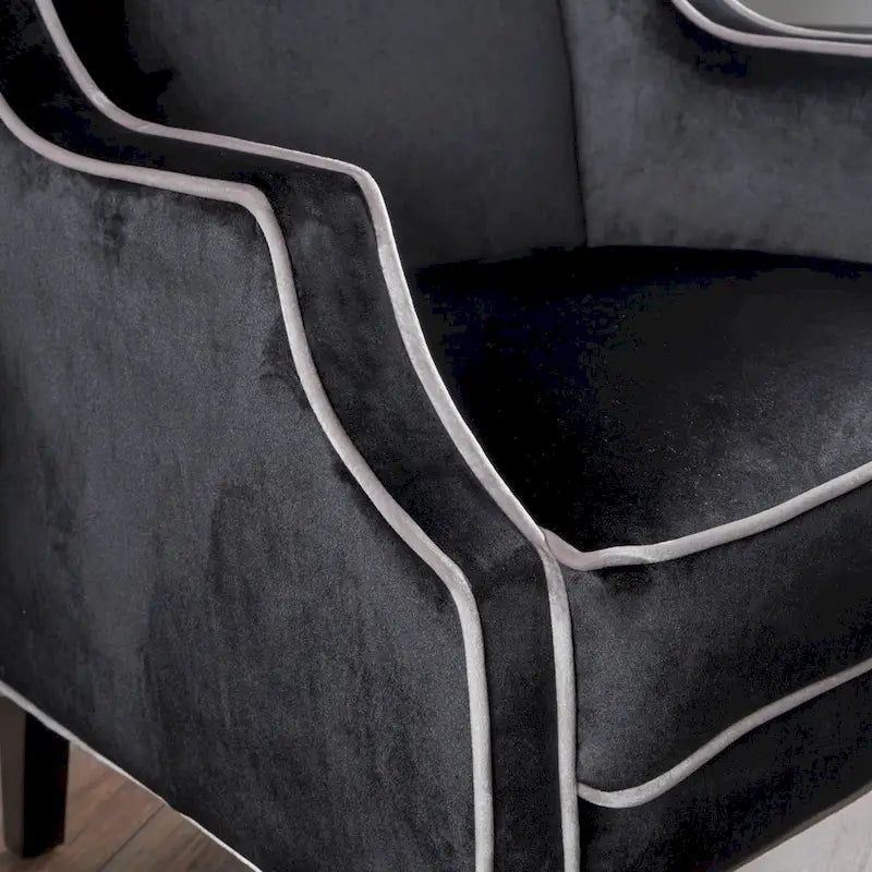 Eddison Traditional Two Toned Velvet Club Chair by Christopher Knight Home