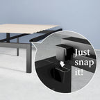 18-Inch High Black Metal Platform Bed Frame