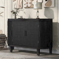 4-door Cabinet Sideboard with Antique Patterns - 15.20 x 47.20 x 33.50