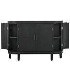 4-door Cabinet Sideboard with Antique Patterns - 15.20 x 47.20 x 33.50