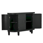 4-door Cabinet Sideboard with Antique Patterns - 15.20 x 47.20 x 33.50