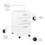 Studio A 60W Computer Desk with Drawers by Bush Business Furniture