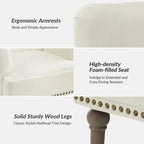 Geltrude Traditional Upholstered Accent Chair with Button Tufted Back Set of 2 by HULALA HOME