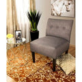 Samantha Button Tufted Ikat Accent Chair