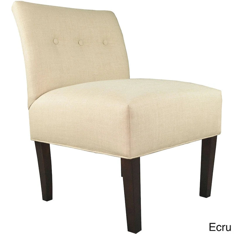 Samantha Button Tufted Ikat Accent Chair
