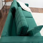 Orion Mid Century Modern Furniture Style Velvet Living Room Couch