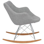 Willo Polyester Upholstered Rocking Nursing Chair - Modern Accent Armchair for Home Living Room Bedroom Indoor & Outdoor