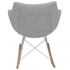 Willo Polyester Upholstered Rocking Nursing Chair - Modern Accent Armchair for Home Living Room Bedroom Indoor & Outdoor