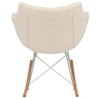 Willo Polyester Upholstered Rocking Nursing Chair - Modern Accent Armchair for Home Living Room Bedroom Indoor & Outdoor