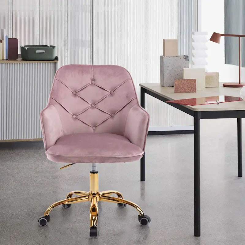 Velvet Swivel Shell Chair for Living Room ,Office chair