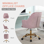 Velvet Swivel Shell Chair for Living Room ,Office chair