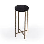 Granite Cross-Leg Side Table