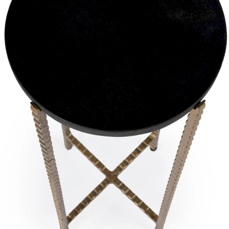 Granite Cross-Leg Side Table
