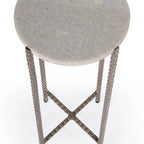 Granite Cross-Leg Side Table