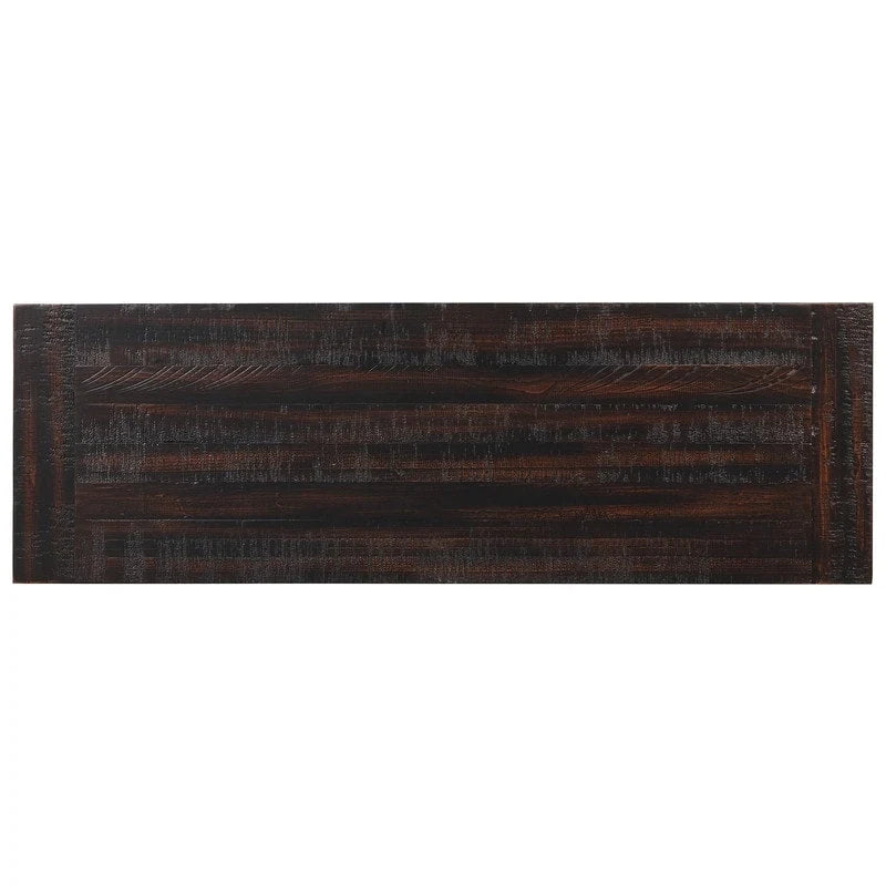 Wood Console Table with 3 Storage Drawers and 2 Shelves