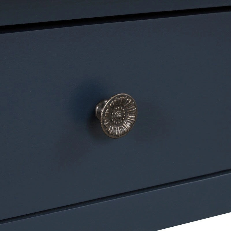 Wood Console Table with 3 Storage Drawers and 2 Shelves