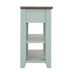 Wood Console Table with 3 Storage Drawers and 2 Shelves