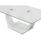 Cres Glam Glasstop 3-Piece Coffee Table Set by Furniture of America