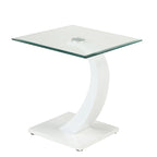 Cres Glam Glasstop 3-Piece Coffee Table Set by Furniture of America