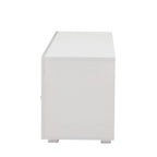 Modern 51-in Glass Shelf Storage TV Stand for TVs up to 69-in with LED Light