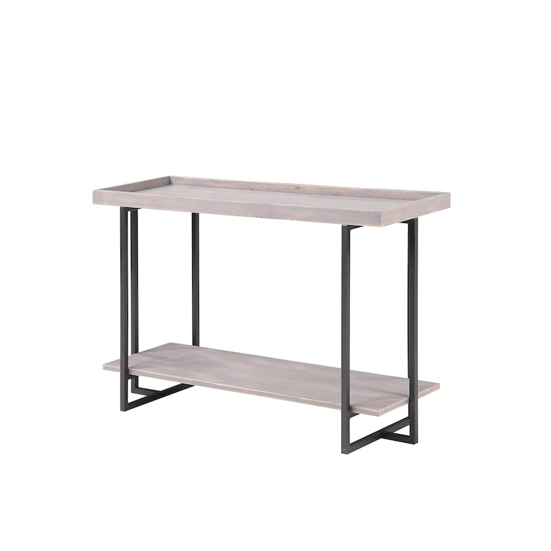 Damara Farmhouse 47-inch Metal 1-Shelf Sofa Table by Furniture of America