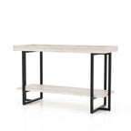 Damara Farmhouse 47-inch Metal 1-Shelf Sofa Table by Furniture of America